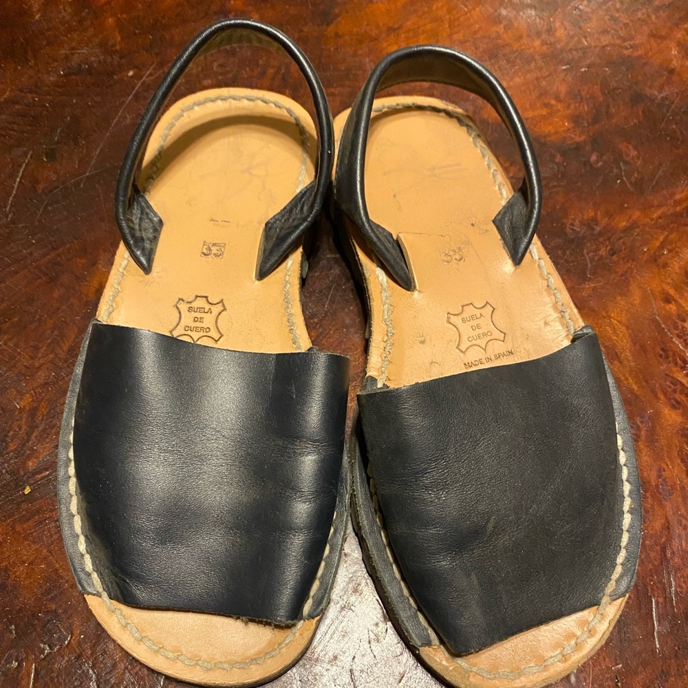 Leather ‘avarcas’ from Mallorca, Spain